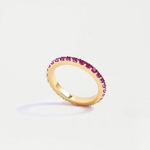 J.Crew Gold Pave Stacking Ring